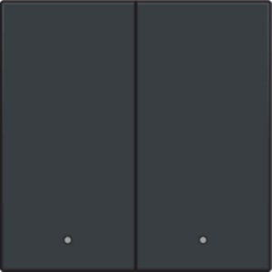Set de finition avec lentille pour interrupteur intelligent double Intense anthracite Niko