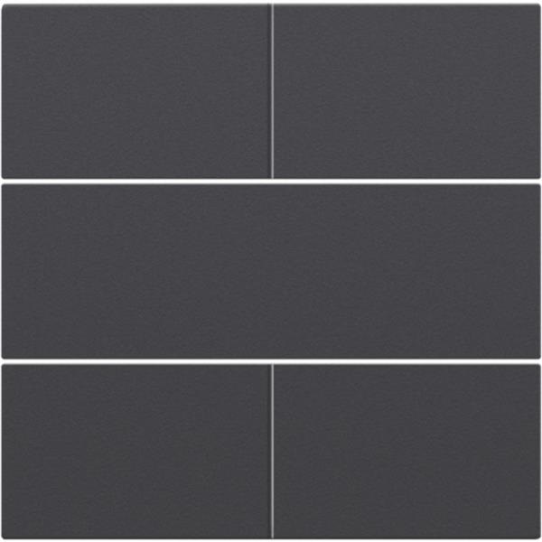 Set de finition Intense Anthracite bouton-poussoir 4NO 24V Niko