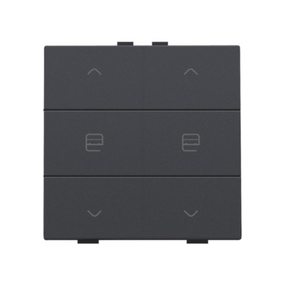 Commande de moteur double avec touches Intense Anthracite coated Home Control® Niko