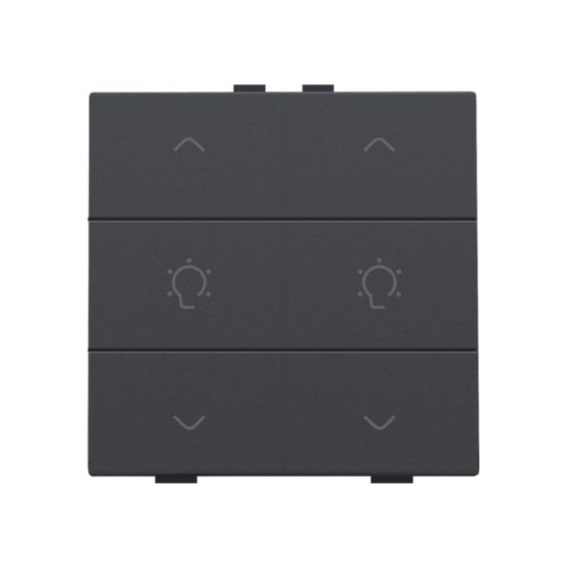 Commande de variateur double avec touches Intense Anthracite coated Home Control® Niko