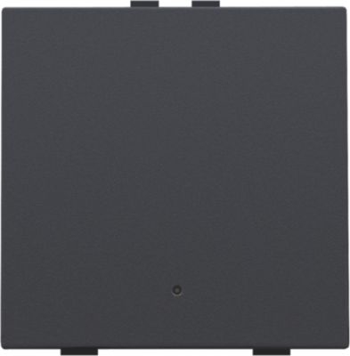 Commande d'éclairage simple avec Led et capteurs de confort touche Intense Anthracite coated Home Control® Niko
