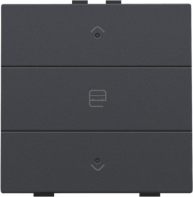 Commande de moteur simple avec Led touche Intense Anthracite coated Home Control® Niko