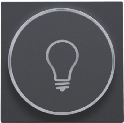 Set de finition ''lumière'' bouton-poussoir LED ambre Intense Anthracite Niko 