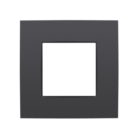 Plaque de recouvrement simple Intense Anthracite coated Niko