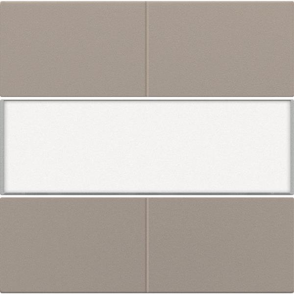 Set de finition Intense Bronze bouton-poussoir 4NO 24V avec étiquette Niko