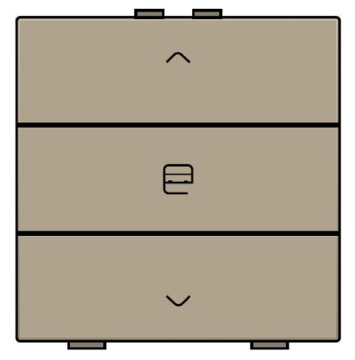 Commande de moteur simple avec touche Intense Bronze Home Control® Niko