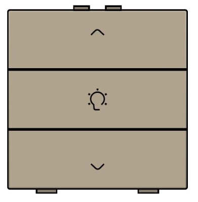 Commande de variateur simple avec touches Intense Bronze Home Control® Niko