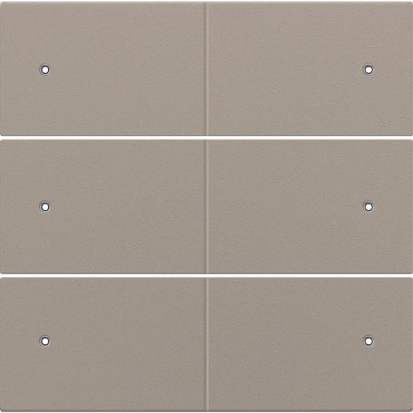 Set de finition Intense Bronze bouton-poussoir 6NO 24V avec Led Niko