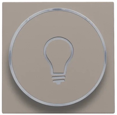 Set de finition ''lumière'' bouton-poussoir LED ambre Intense Bronze Niko