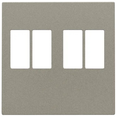 Set de finition prise audio double pour haut-parleurs Intense Bronze Niko