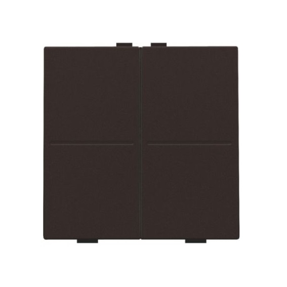 Manette double vierge RF & domotique Intense Dark Brown Niko