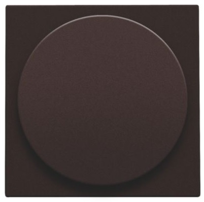 Set de finition variateur à bouton rotatif Dark Brown Intense Niko