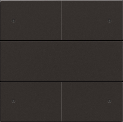 Set de finition Intense Dark Brown bouton-poussoir 4NO 24V avec Led Niko