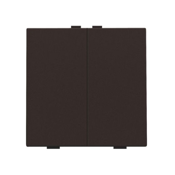 Commande d'éclairage double avec touches Intense Dark Brown Home Control® Niko