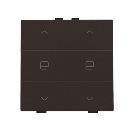 Commande de moteur double avec touches Intense Dark Brown Home Control® Niko