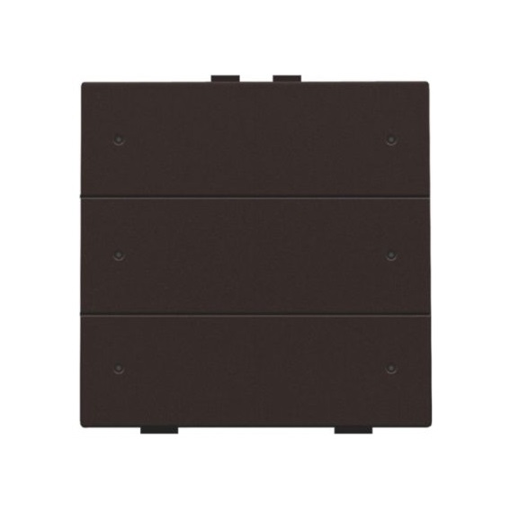 Commande d'éclairage sextuple avec Led et capteurs de confort touches Intense Dark Brown coated Home Control® Niko