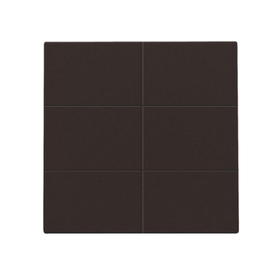 Set de finition Intense Dark Brown bouton-poussoir 6NO 24V Niko