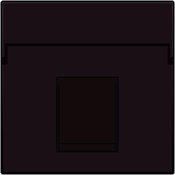 Set de finition avec porte-étiquette prise informatique simple Intense Dark Brown Niko 