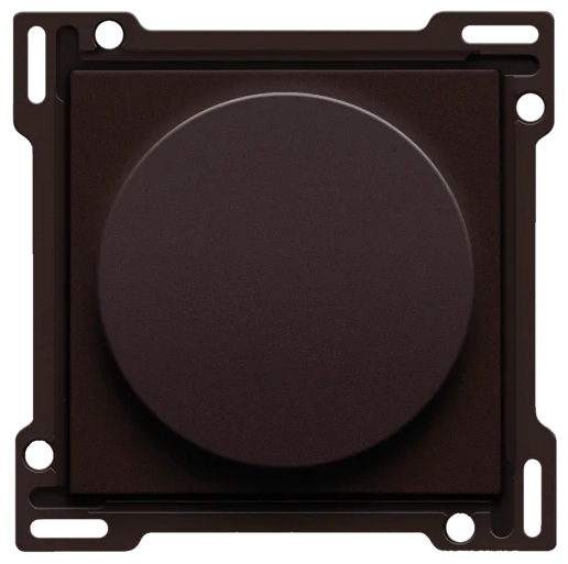Set de finition interrupteur rotatif volets Intense Dark Brown Niko  