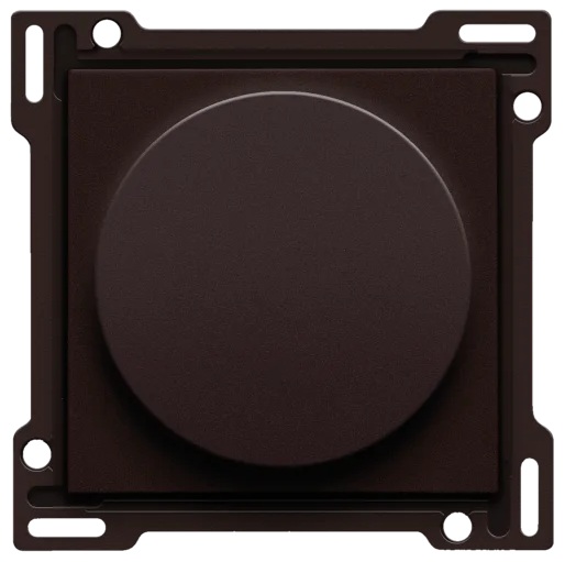 Set de finition 1-2-3 interrupteur rotatif moteur Intense Dark Brown Niko 