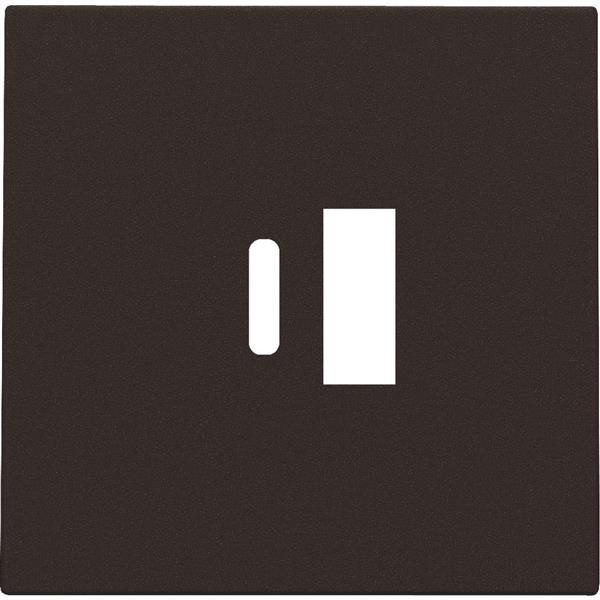 Set de finition prise double USB-A et USB-C Intense Dark Brown Niko