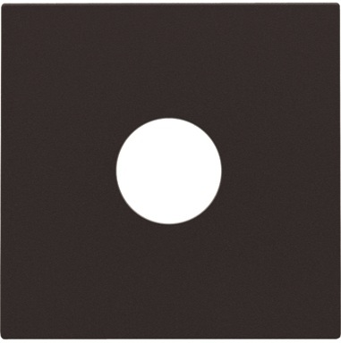 Set de finition prise TV Intense Dark Brown coated Niko