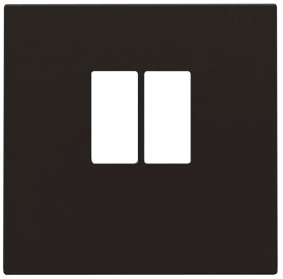 Set de finition prise audio simple pour haut-parleurs Intense Dark Brown Niko