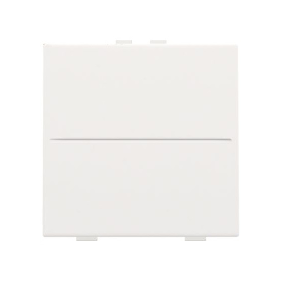 Manette simple vierge RF & domotique Pure White Steel Niko