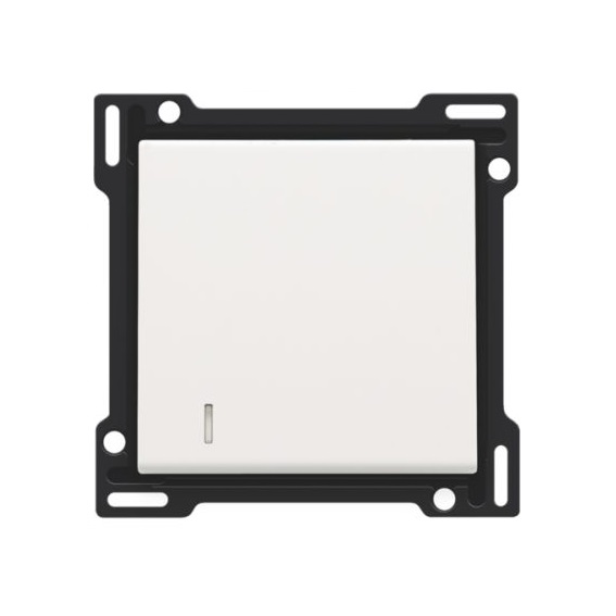 Manette simple + voyant white coated Niko