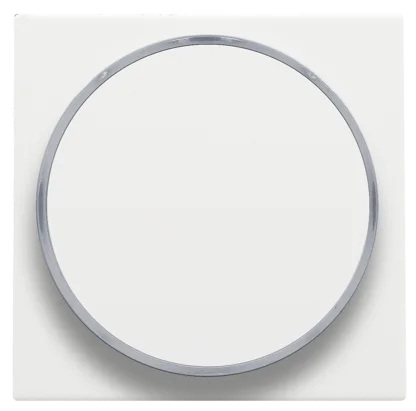 Set de finition vierge bouton-poussoir LED ambre Pure White Steel Niko 