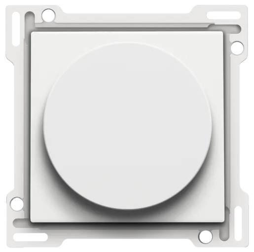 Set de finition interrupteur rotatif volets Pure White Steel Niko  