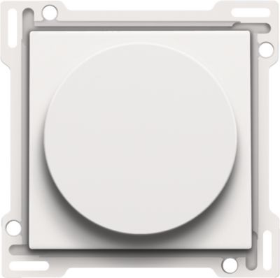 Set de finition 1-2-3 interrupteur rotatif moteur Pure White Steel Niko