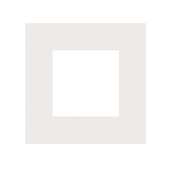 Plaque de recouvrement simple Pure White Steel Niko 