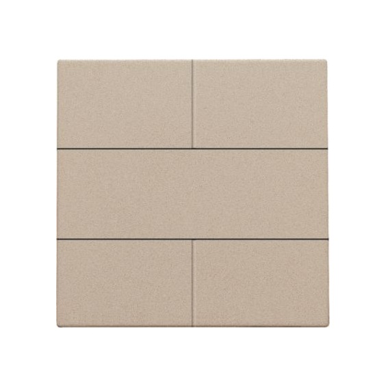 Set de finition Pure Champagne Steel bouton-poussoir 4NO 24V Niko