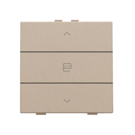 Commande de moteur simple avec touche Pure Champagne Steel Home Control® Niko