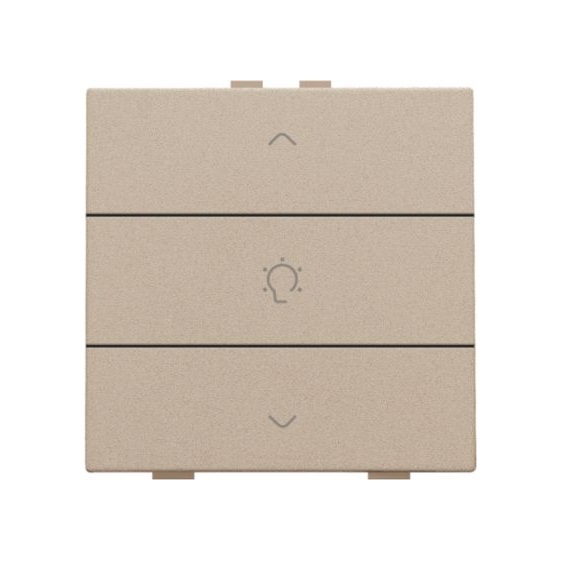 Commande de variateur simple avec touches Pure Champagne Steel Home Control® Niko