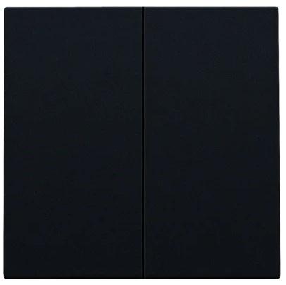 Set de finition pour interrupteur intelligent double black coated Niko