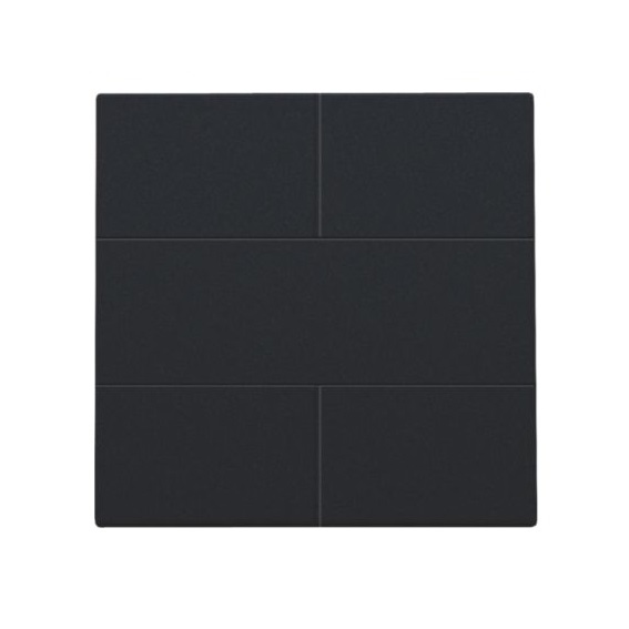 Set de finition black coated bouton-poussoir 4NO 24V Niko