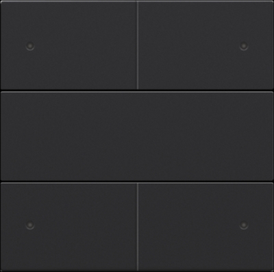 Set de finition black coated bouton-poussoir 4NO 24V avec Led Niko