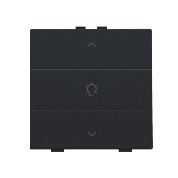 Commande de variateur simple avec touches black coated Home Control® Niko