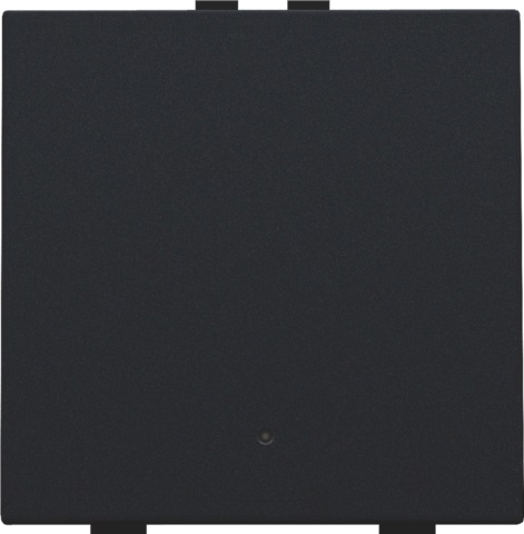 Commande d'éclairage simple avec Led et capteurs de confort touche Intense Black coated Home Control® Niko