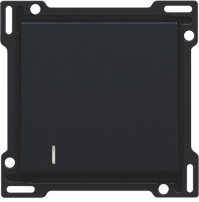 Manette simple + voyant black coated Niko