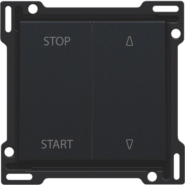 Set de finition interrupteur volets black coated Niko