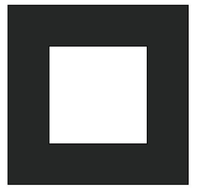 Plaque de recouvrement simple Pure Black steel Niko 