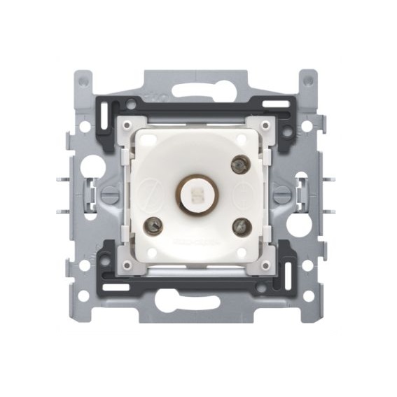 Socle bouton-poussoir NO 6A/230V avec LED ambre bornes à vis Niko