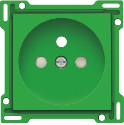 Set de finition prise avec terre 28.5mm (standard) vert Niko