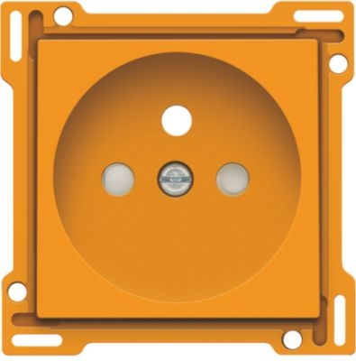 Set de finition prise avec terre 28.5mm (standard) orange Niko
