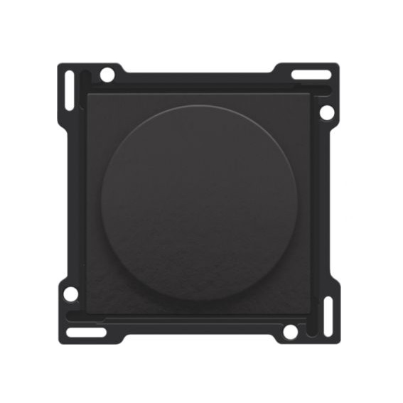 Set de finition variateur à bouton rotatif Pure Bakelite Piano Black Niko