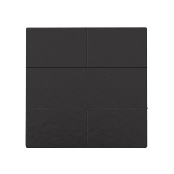 Set de finition Pure Bakelite Piano Black bouton-poussoir 4NO 24V Niko