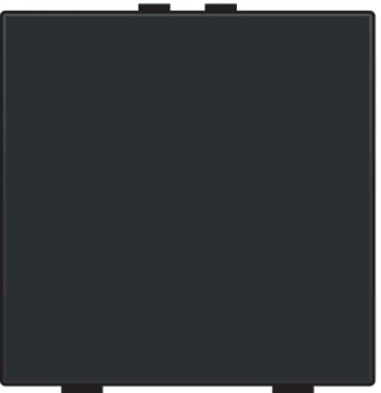 Commande d'éclairage simple avec touche Pure Bakelite Piano Black Home Control® Niko